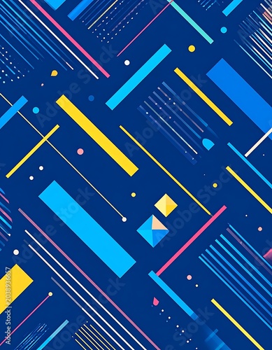 Geometric abstract lines