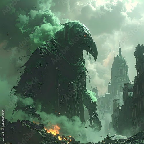 Giant plague doctor