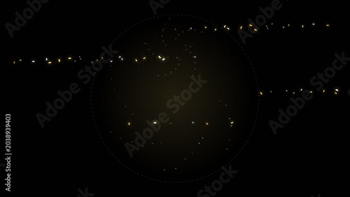 Sparkling Golden Confetti Celebration Background Animation