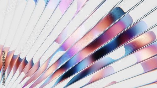 Bright glass reflection loop background with soft pastel rays