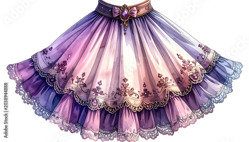 Lavish layered skirt