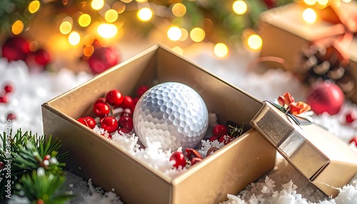 Holiday golf gift box