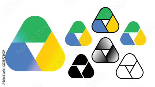 Google Drive New 2026 logo set