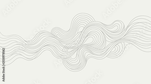 Abstract flowing lines, organic wave pattern, minimalist background, elegant design