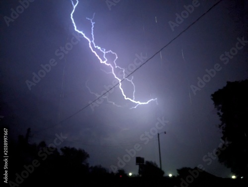 Fotografie lightning in the night