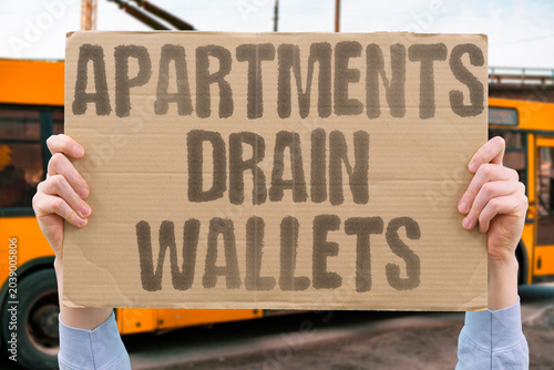 Foto "Apartments Drain Wallets" Monthly rent absorbs most household income