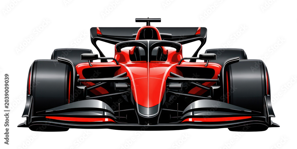 Naklejka premium PNG Sleek racing car illustration design.