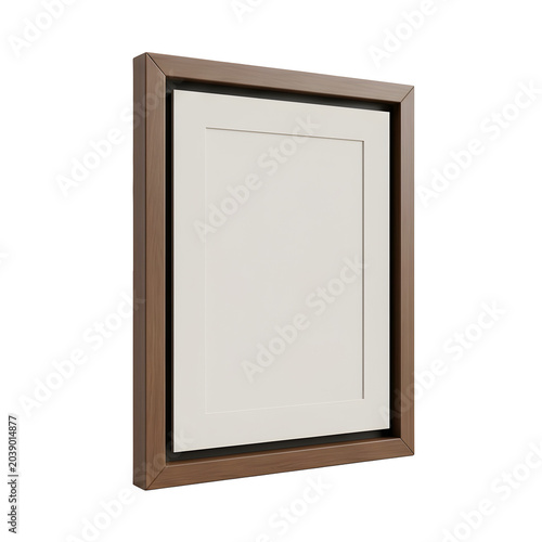 Modern Wooden Framed Canvas Mockup