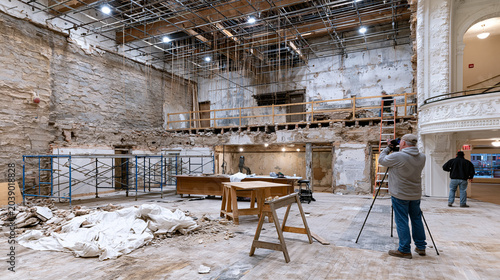 Renovation gut strip out in historic the 3