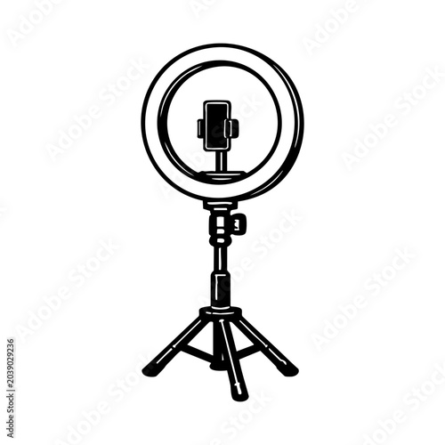 Single ring light vector