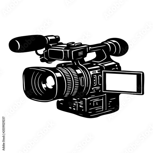 Single video camera vector