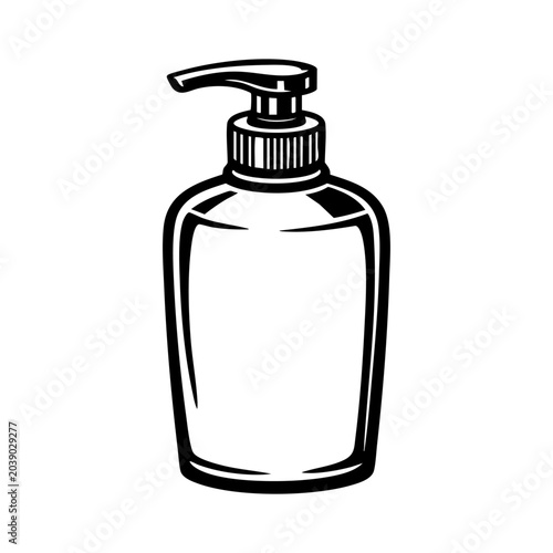 Soap dispenser bottle with pump mechanism