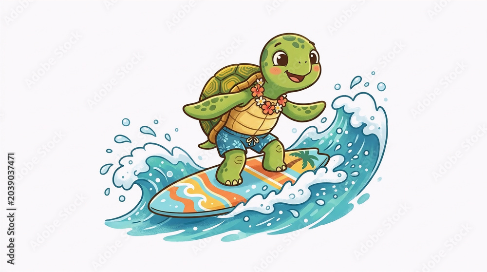 Obraz premium green turtle and blue water