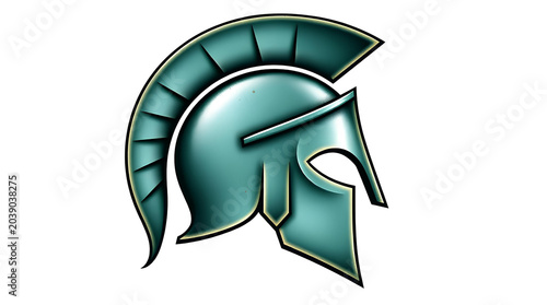 iillustration of Greek Corinthian Helmet – Conical Ancient Warrior Helmet with Single Eye Slot and Nasal Guard isolated on transparent background