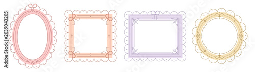 Foto Mirror gothic ornate for frame beauty picture and painting photo oval