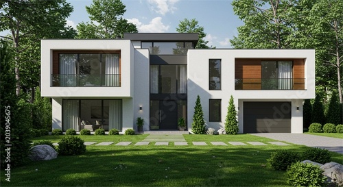Modern Luxury Architectural Design for Suburban Residence