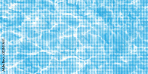 Foto Blue and white water ripples light surface overlay background