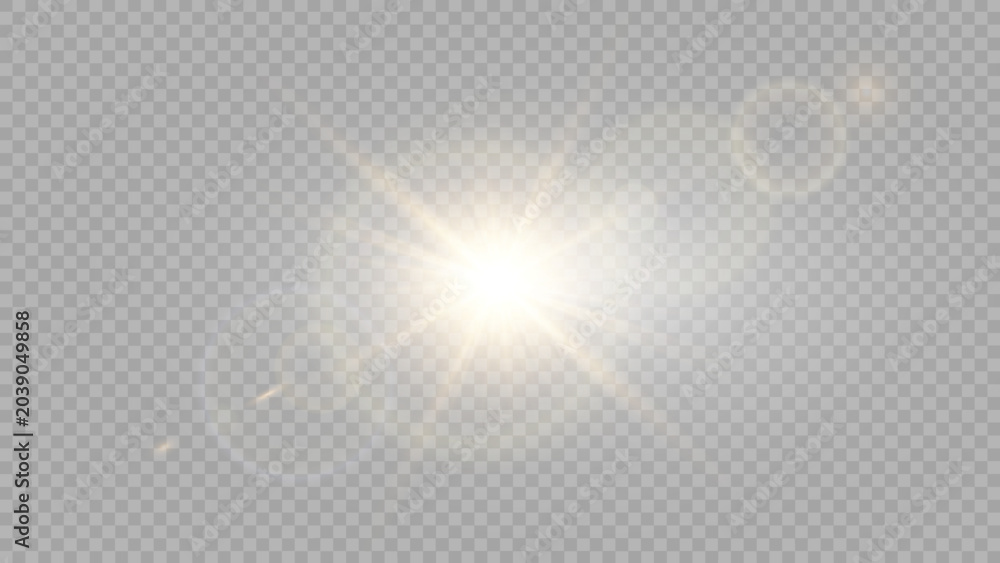 Fototapeta premium Vector transparent sunlight special lens flare light effect. Stock royalty free vector illustration. 