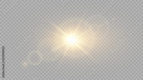 Vector transparent sunlight special lens flare light effect. Stock royalty free vector illustration. 