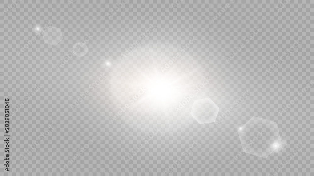 Obraz premium Vector transparent sunlight special lens flare light effect. Stock royalty free vector illustration. 