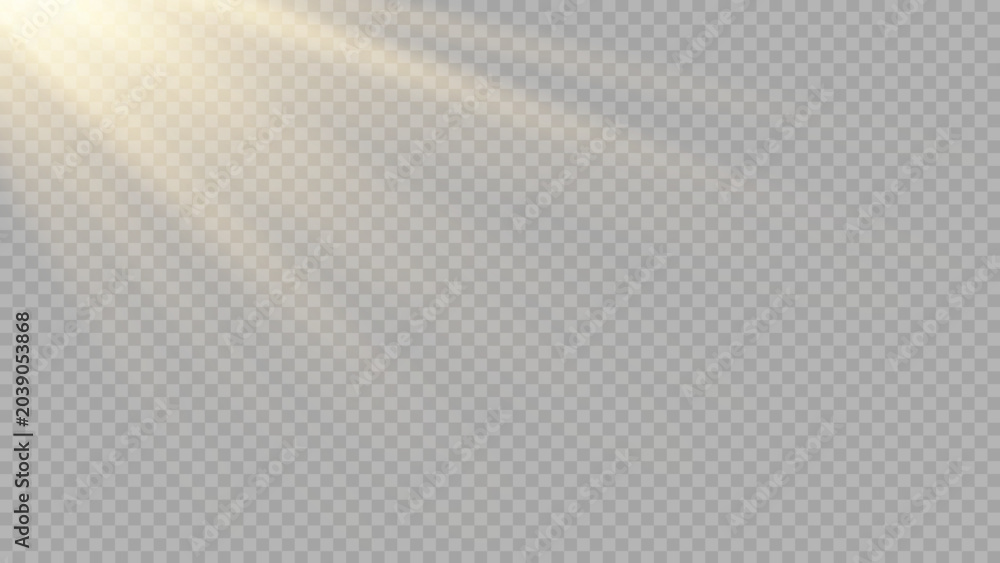 Obraz premium Vector transparent sunlight special lens flash light effect.front sun lens flash. Vector blur in the light of radiance.. Stock royalty free vector illustration. PNG