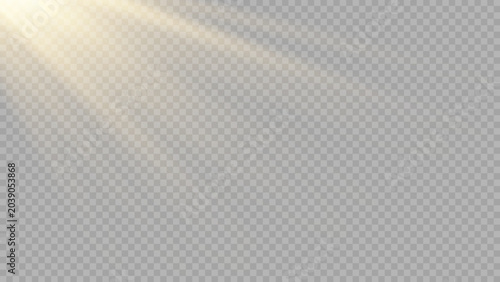 Vector transparent sunlight special lens flash light effect.front sun lens flash. Vector blur in the light of radiance.. Stock royalty free vector illustration. PNG