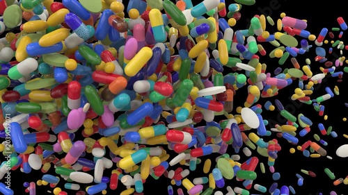 Dynamic Colorful Pills transition 1 of 10 Diagonal Wipe.