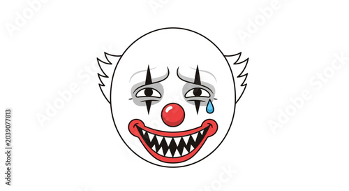 Foto Sad Clown Face