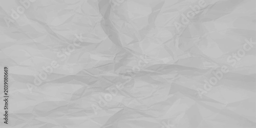 Gray Crumpled Paper Texture: Wrinkled Background with Neutral Vintage Surface Effect