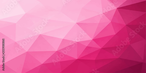 Foto Pink Polygon Background: Abstract Low Poly Geometric Design with Blush Pink Grad
