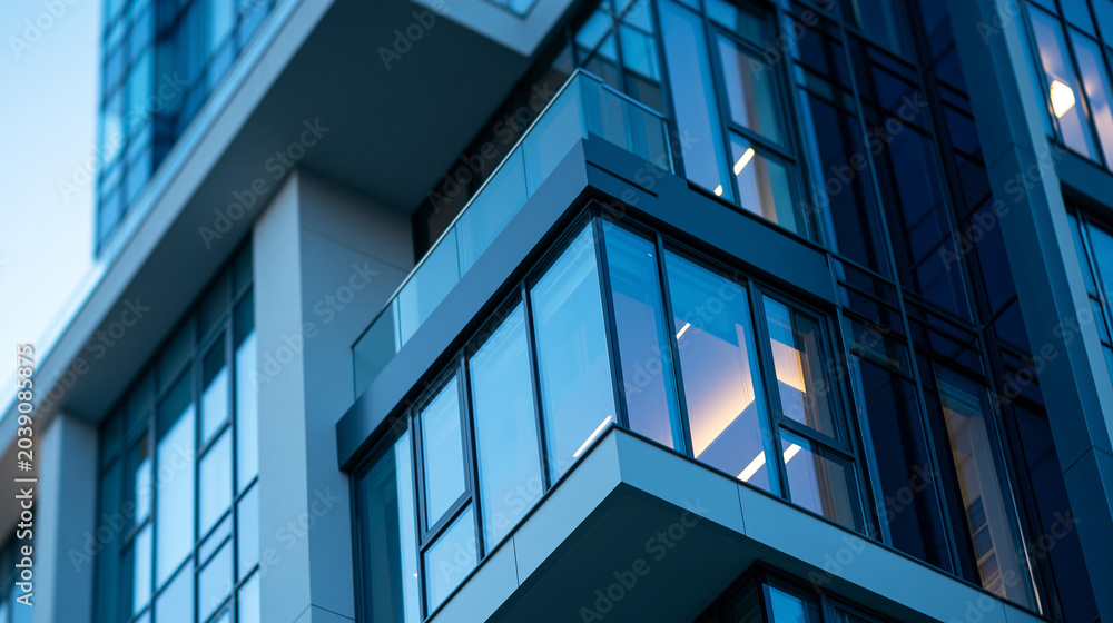 Obraz premium Modern architectural marvel contemporary building with clean lines and design, minimalist architecture, contemporary style, building design, architectural excellence, with copy
