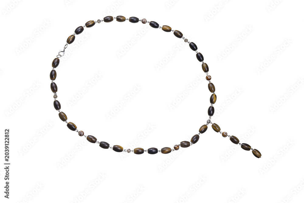 Fototapeta premium rosary isolated on white