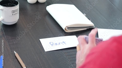 Personal Finance Budgeting Cash Stuffing Envelopes Using Physical Currency to Limit Spending and Funds - Saving Money with Responsible Spending