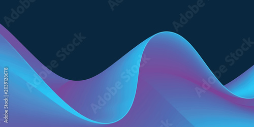Abstract blue wave background with flowing curves, water motion, vector illustration, and digital pattern design wallpaper.