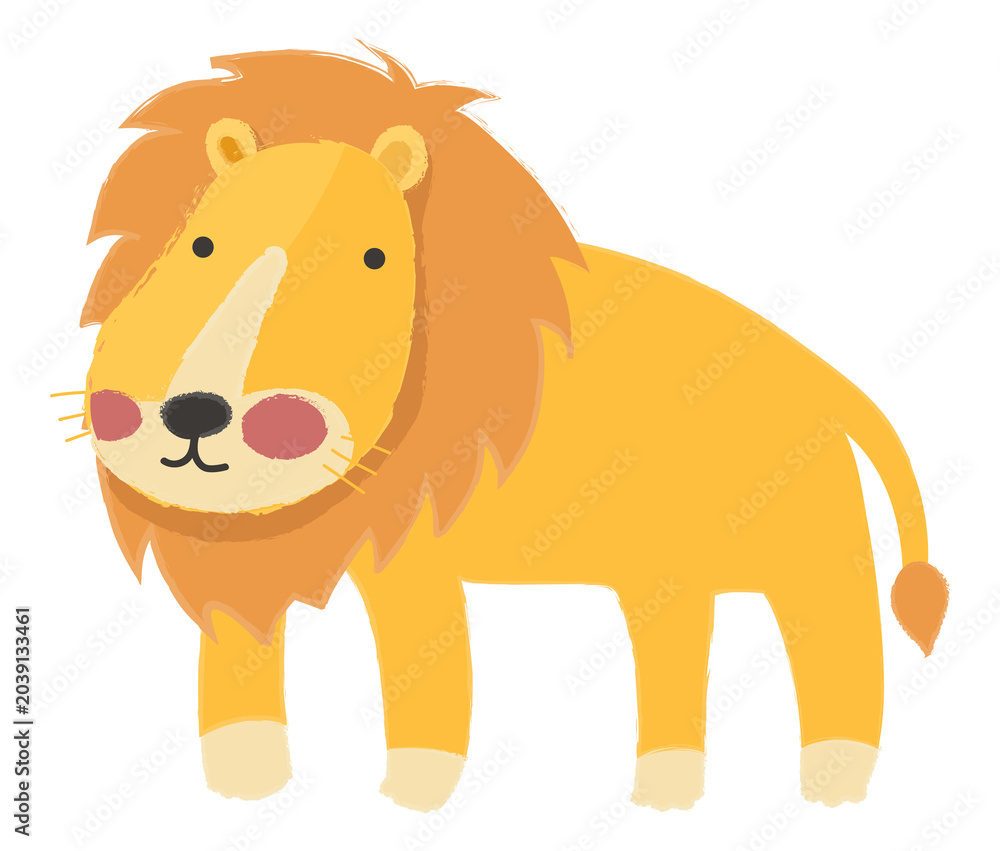 Fototapeta premium Lion png illustration, transparent background