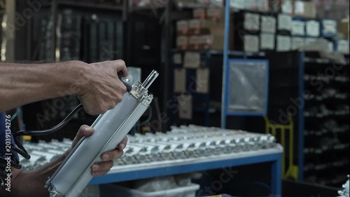 High-quality industrial manufacturing images featuring modern production processes, including tire manufacturing, metal forging, precision machining, steel tube fabrication, industrial equipment, auto