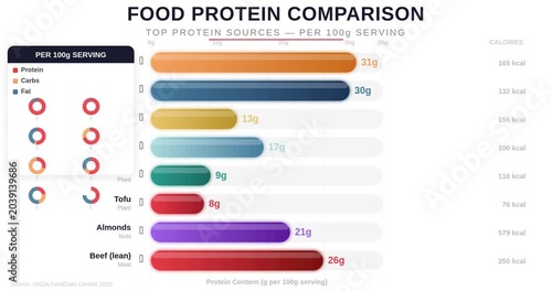 Healthy Food Nutrition Facts and Diet Balance Concept