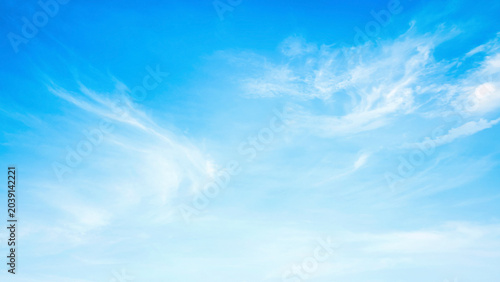 Photography Beautiful vibrant blue sky background with colorful soft white clouds for inspir