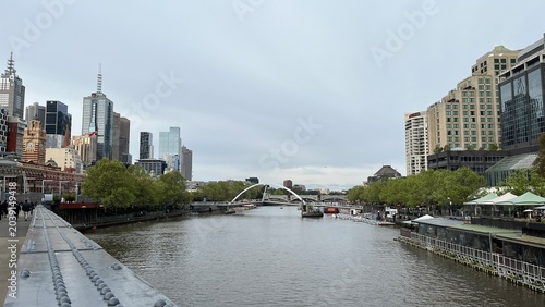 Photos Tourists on ferries on Yarra river in Melbourne CBD Australia