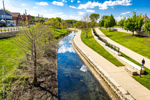 Bee Branch Creek Greenway in Summer Dubuque