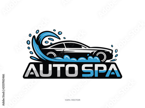Auto SPA and Car Cleaning Logo