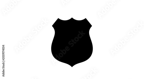 Photos Shield emblem provides a bold and minimalist symbol for security, protection, or law enforcement branding applications