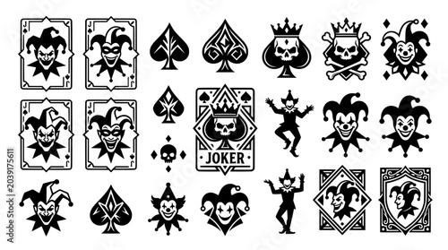 Minimal Playing Card Joker Vector Pack
