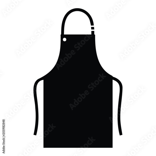 Tableau sur toile Chef apron vector illustration icon isolated on white background for kitchen cooking design