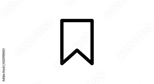 Bookmark icon, save icon, simple vector illustration