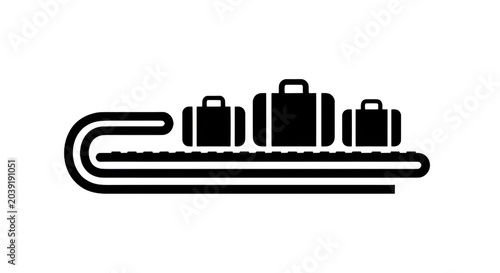 airport baggage claim signage pictogram