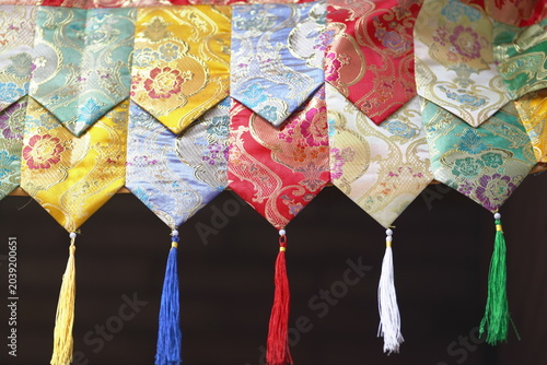 Traditional Tibetan Prayer Flags in Xi'an