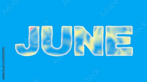 June text work water blue letters summer holidays