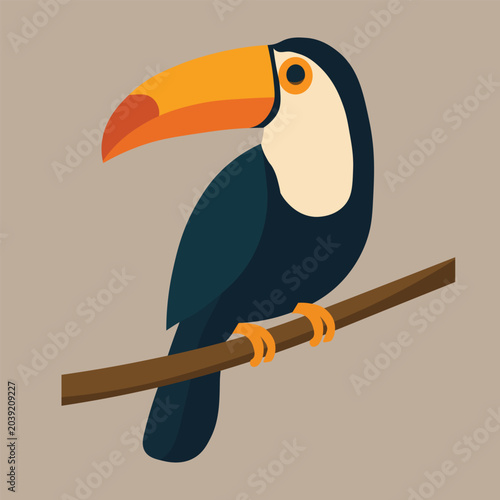toucan bird on branch