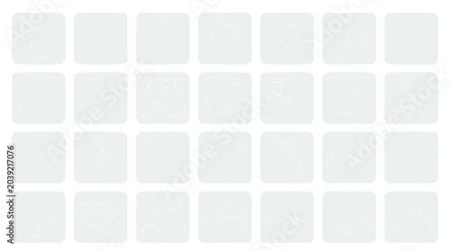 Tableau sur toile Abstract Pattern Grid of White Rounded Squares with Subtle Texture